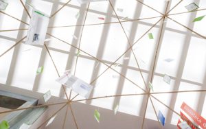 Un’installazione per ringraziare tutti i partecipanti alla premiazione dei “Sette Green Awards” (premio per le eccellenze in campo ambientale) a Milano presso la Triennale. Ambiente, green green economy, allestimento, interior design, bamboo, bambù, filippa lagerback, rcs, Corriere della sera, sette, Rizzoli Mediagroup, Bambuseto