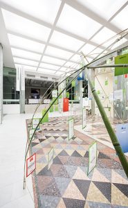 Un’installazione per ringraziare tutti i partecipanti alla premiazione dei “Sette Green Awards” (premio per le eccellenze in campo ambientale) a Milano presso la Triennale. Ambiente, green green economy, allestimento, interior design, bamboo, bambù, filippa lagerback, rcs, Corriere della sera, sette, Rizzoli Mediagroup, Bambuseto