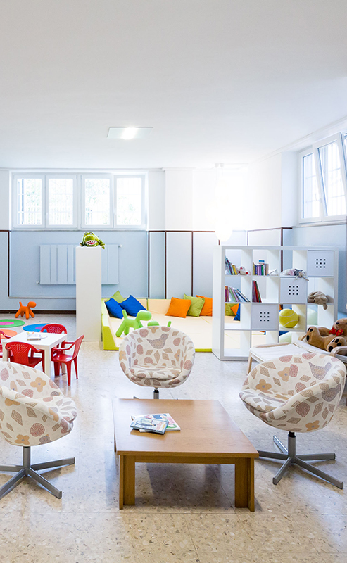 l'angolo morbido per i bambini piccoli