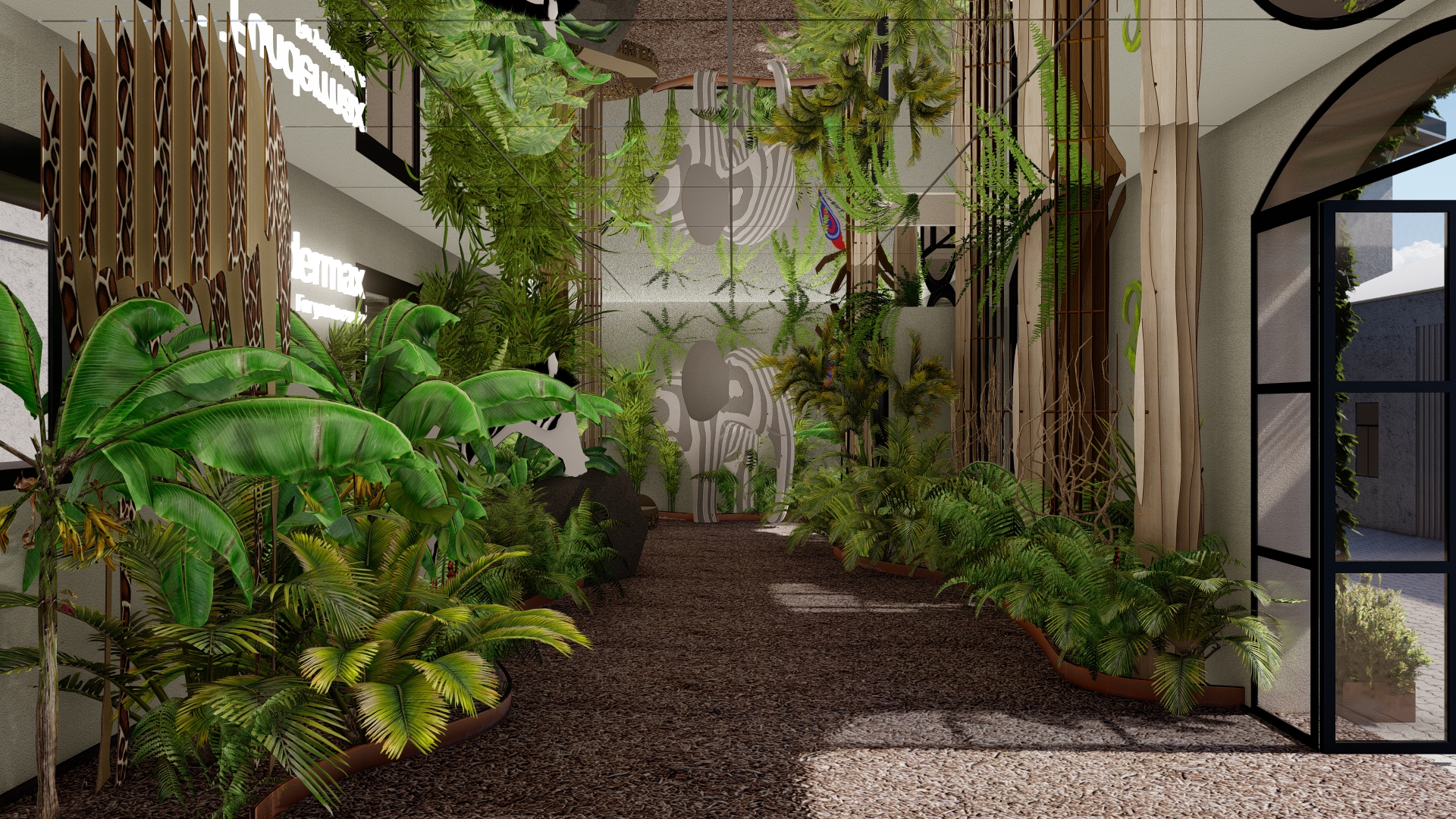 i rendering di progetto della giungla