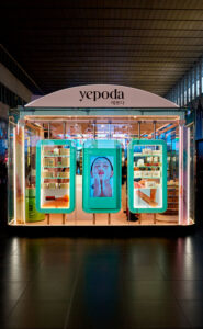 Il pop up store di Yepoda in Stazione Termini a Roma