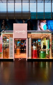 Il pop up store di Yepoda in Stazione Termini a Roma