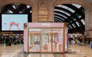 Il nuovo pop up store di Yepoda in Stazione Centrale a Milano progettato da 23bassi