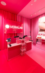 temporary store beauty Veralab e Overskin Milano Beauty Week 2025