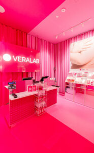 temporary store beauty Veralab e Overskin Milano Beauty Week 2025